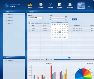 銀信長遠科技通訊網絡管理軟件UI設計